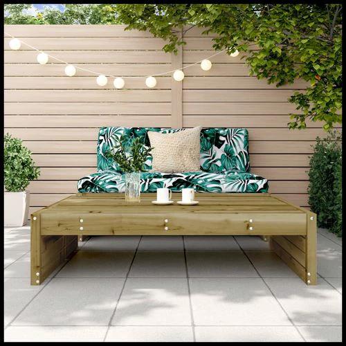vidaXL vidaXL Garden Middle Sofa 120x80 cm Solid Pine Wood with Slatted Design for Outdoor Relaxation - Garden Sofa Sets