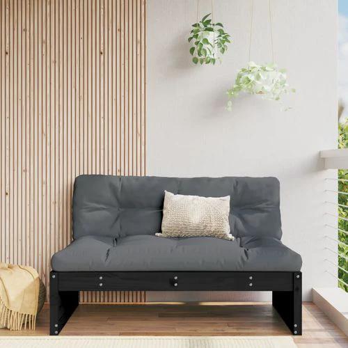 vidaXL Garden Middle Sofa 120x80 cm Solid Pine Wood with Slatted Design for Outdoor Relaxation by vidaXL