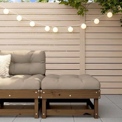 vidaXL vidaXL Garden Corner Sofa with Cushions in Solid Pine Wood for Stylish Outdoor Relaxation - Garden Sofa Sets