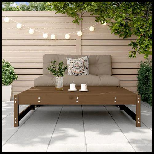 vidaXL Garden Middle Sofa 120x80 cm Solid Wood Pine with Slatted Design for Outdoor Relaxation by vidaXL