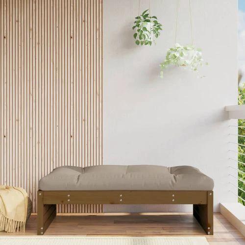 vidaXL Garden Middle Sofa 120x80 cm Solid Pine Wood with Slatted Design for Outdoor Relaxation by vidaXL