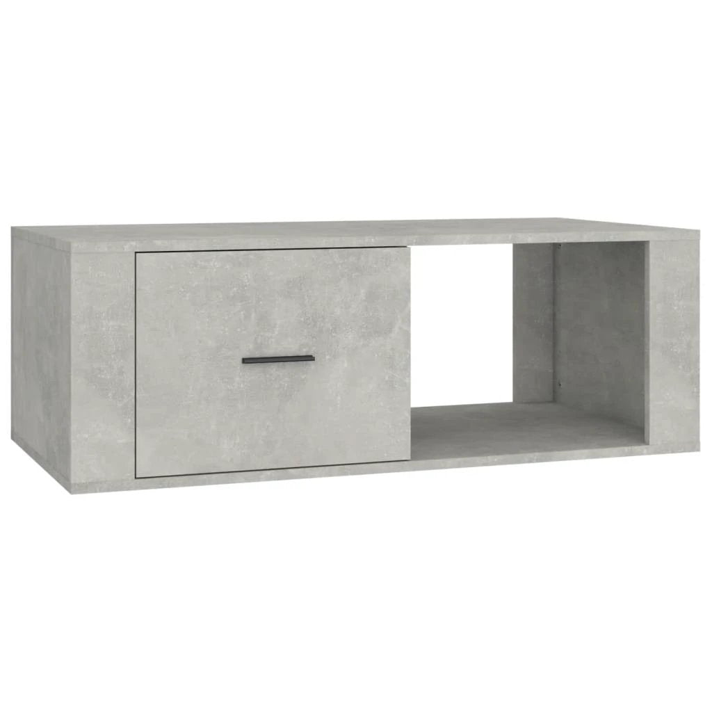 vidaXL VidaXL Coffee Table 100x50.5x35 cm Engineered Wood Concrete Grey Finish For Living Room - Coffee Table