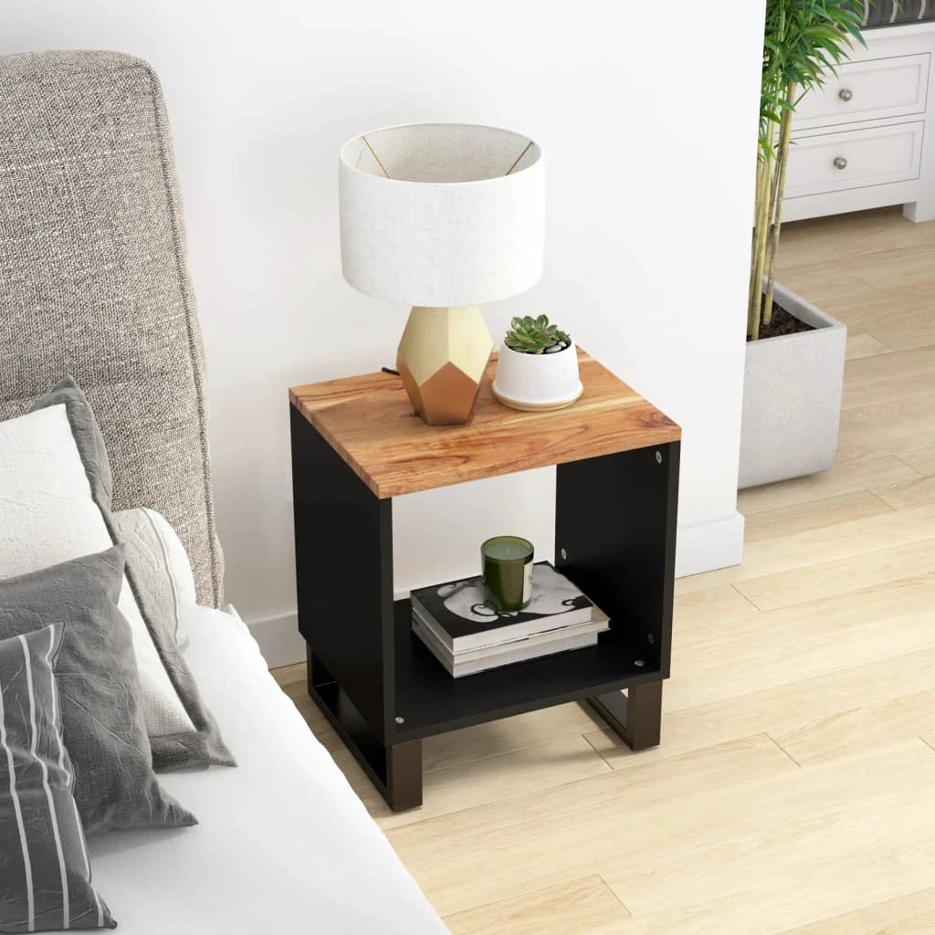 VidaXL Coffee Table 40x31x46 cm Solid Mango Wood for Home by vidaXL