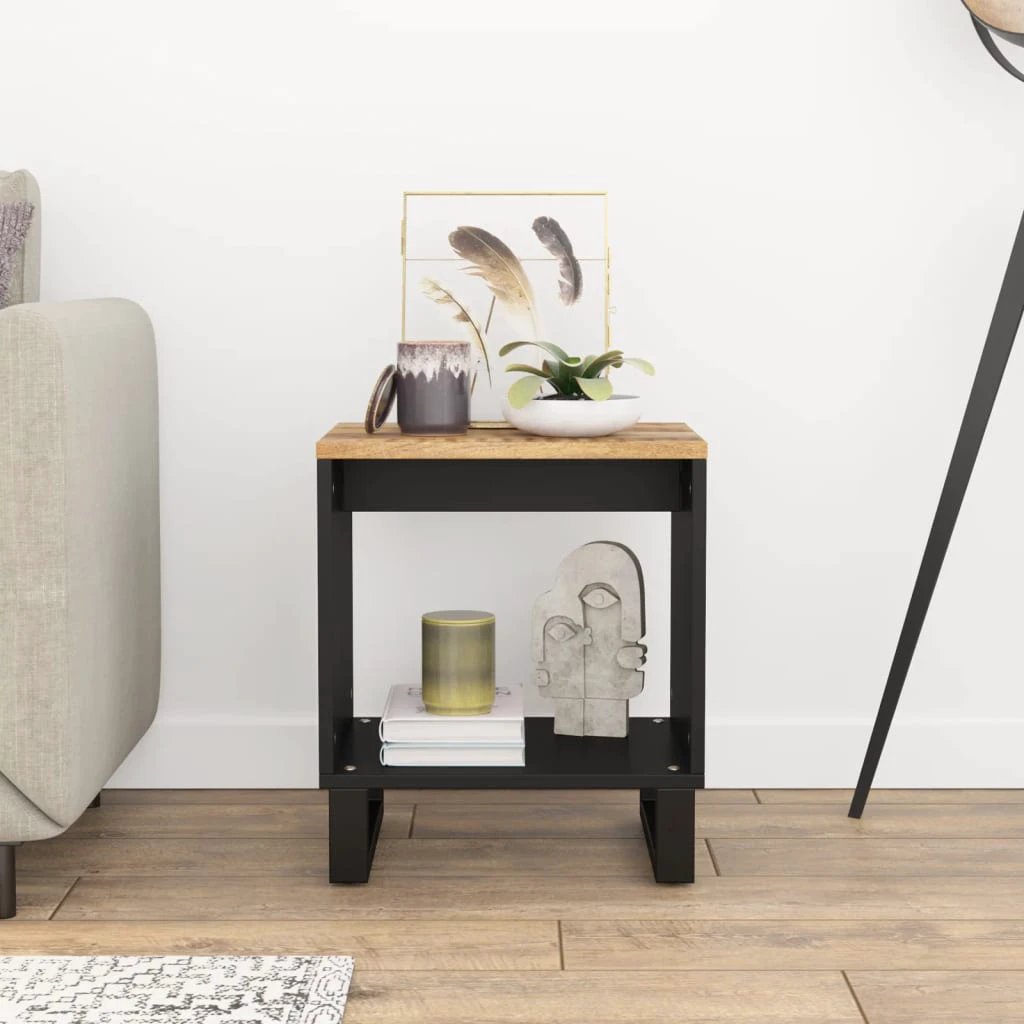 VidaXL Coffee Table 40x31x46 cm Solid Mango Wood for Home by vidaXL