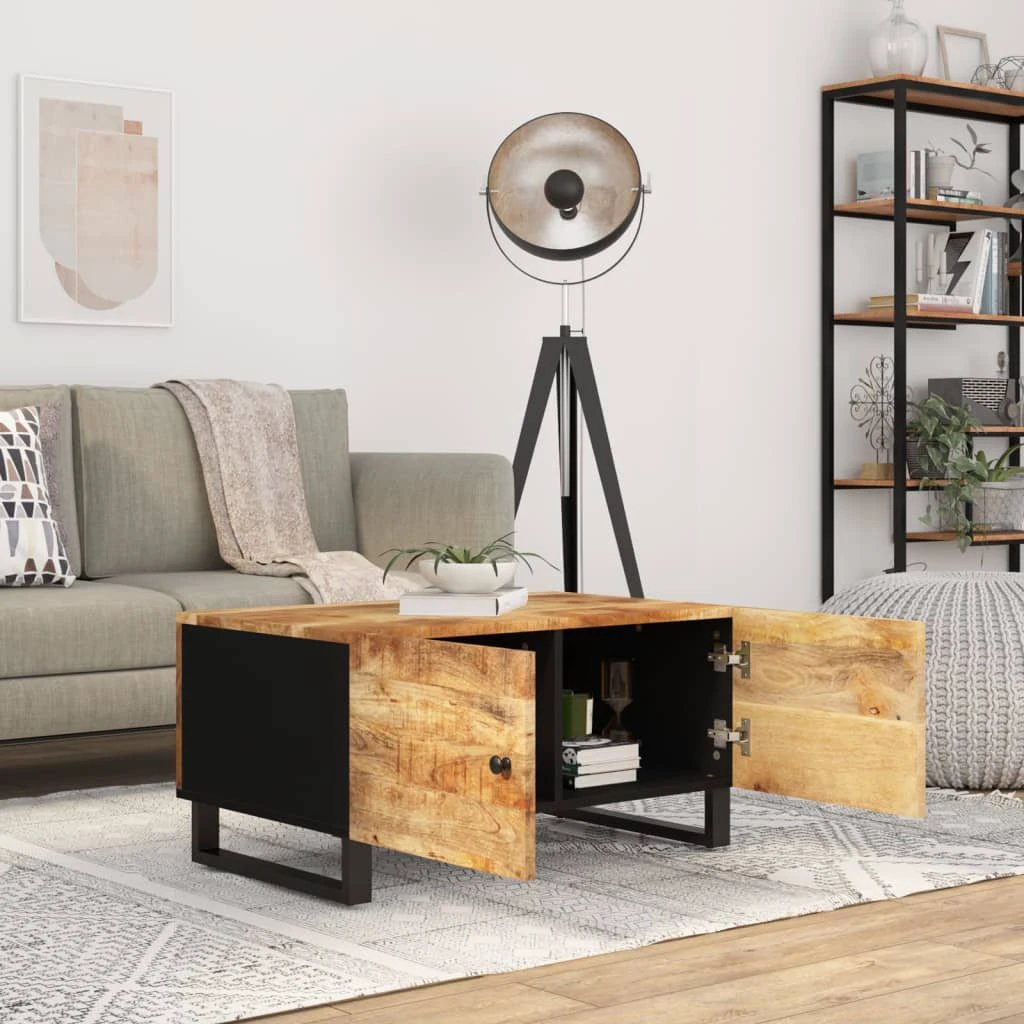 vidaXL VidaXL Coffee Table 80x50x40 Mango Engineered Wood Home - Coffee Table