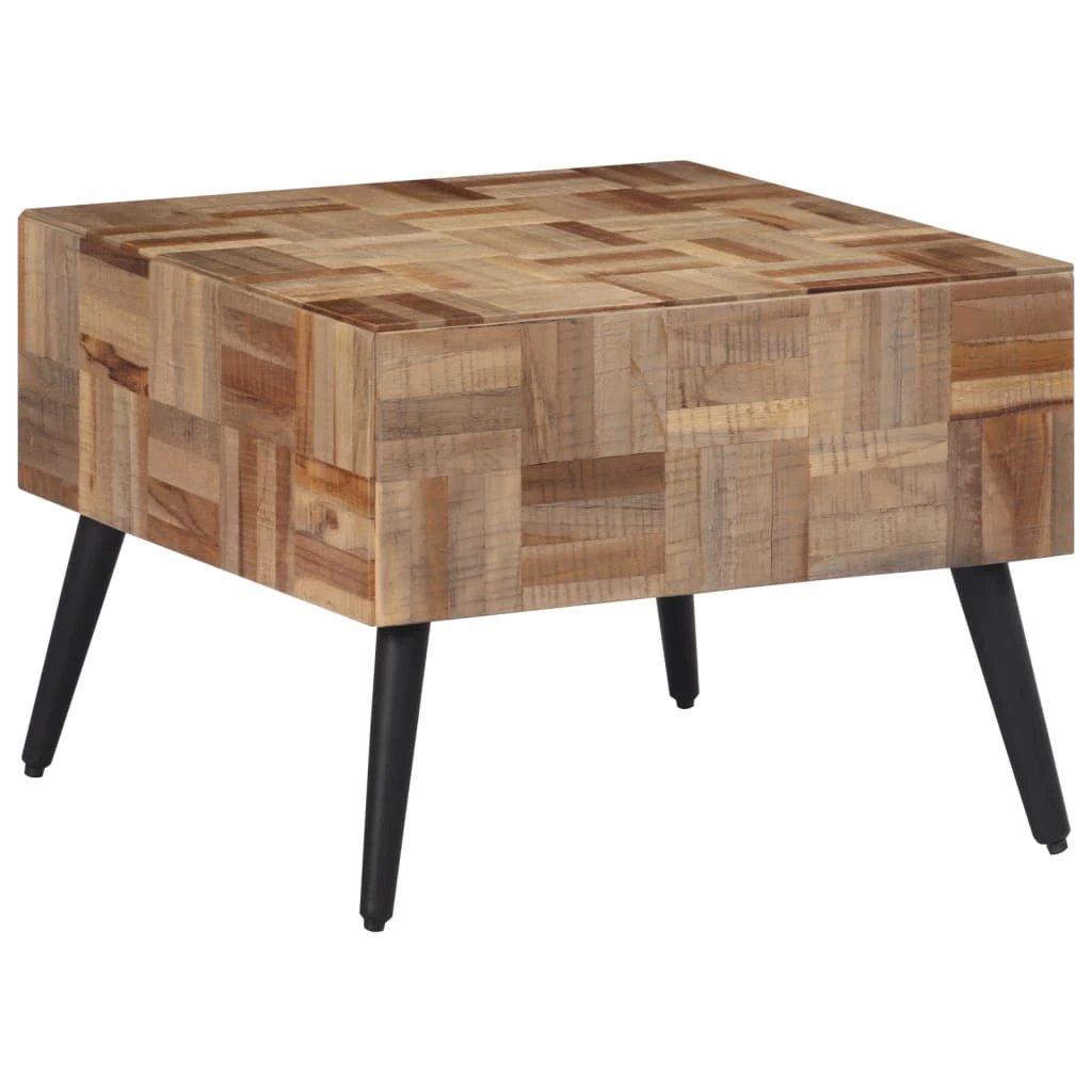 vidaXL VidaXL Coffee Table 55x55x40 cm Solid Reclaimed Teak Patchwork Top For Living Room - Coffee Table