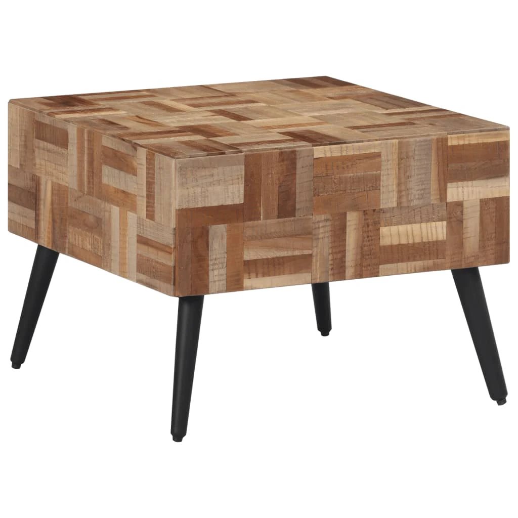 vidaXL VidaXL Coffee Table 55x55x40 cm Solid Reclaimed Teak Patchwork Top For Living Room - Coffee Table