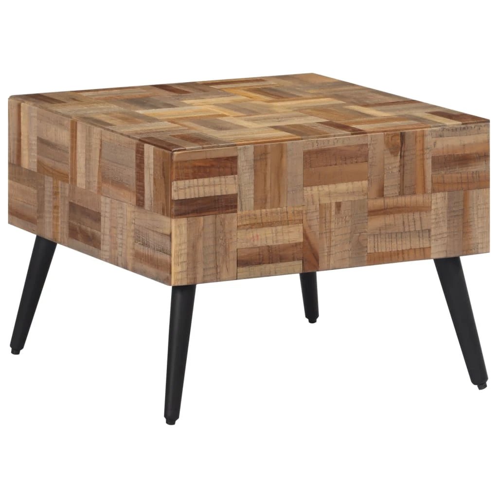 vidaXL VidaXL Coffee Table 55x55x40 cm Solid Reclaimed Teak Patchwork Top For Living Room - Coffee Table