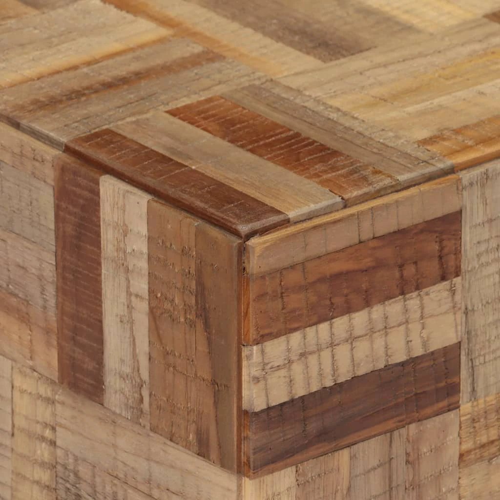 vidaXL VidaXL Coffee Table 55x55x40 cm Solid Reclaimed Teak Patchwork Top For Living Room - Coffee Table
