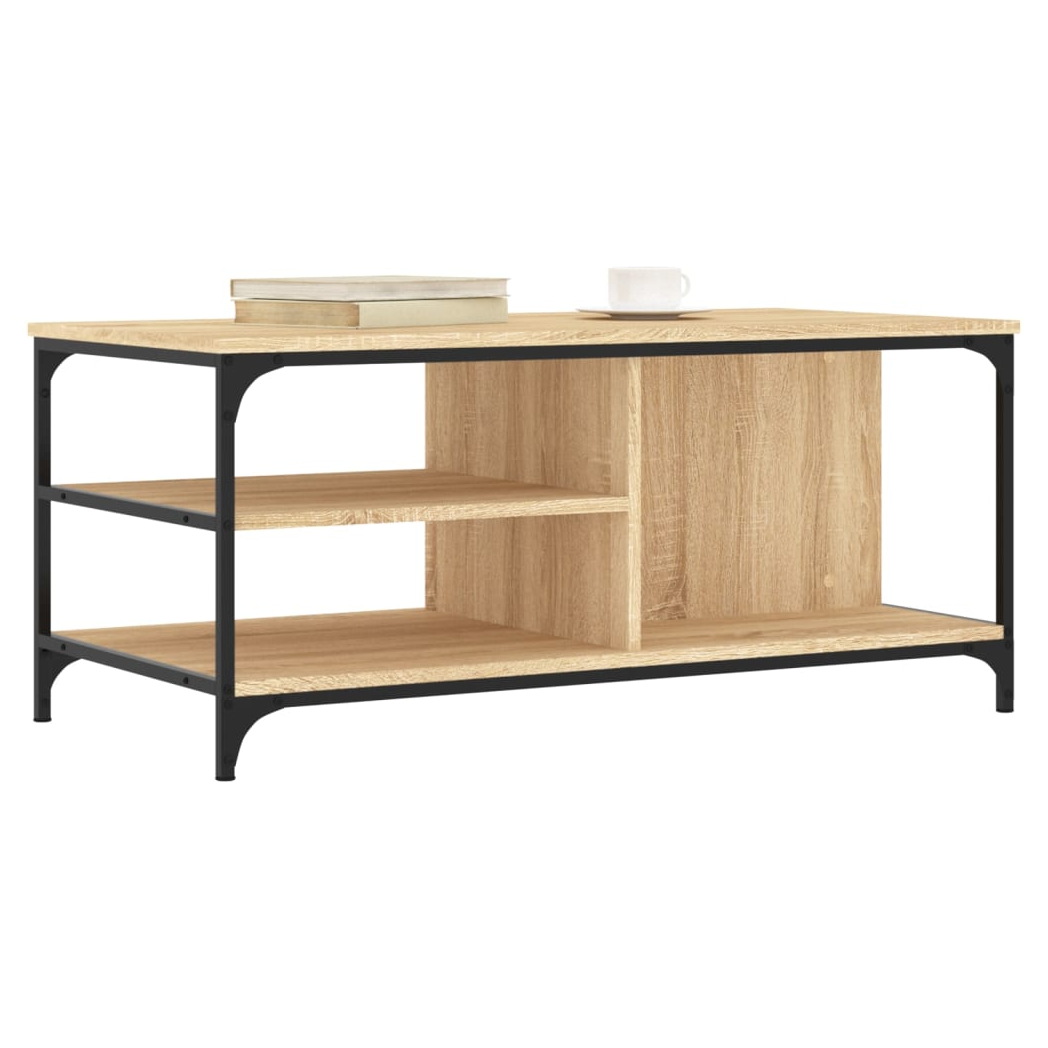 vidaXL VidaXL Coffee Table 100x50x45 cm Black Finish Living Room - Coffee Table