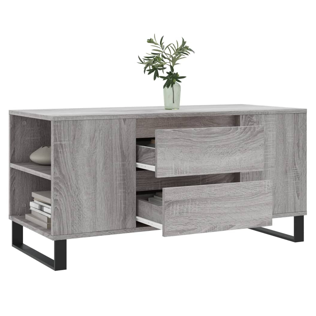 vidaXL Coffee Table 102x44.5x50 cm Engineered Wood Moisture Resistant Living Room Storage by vidaXL