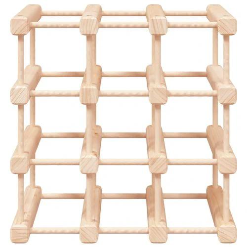 vidaXL Wine Rack for 12 Bottles 36x23x36 cm Solid Pine Wood for Elegant Wine Storage and Display by vidaXL