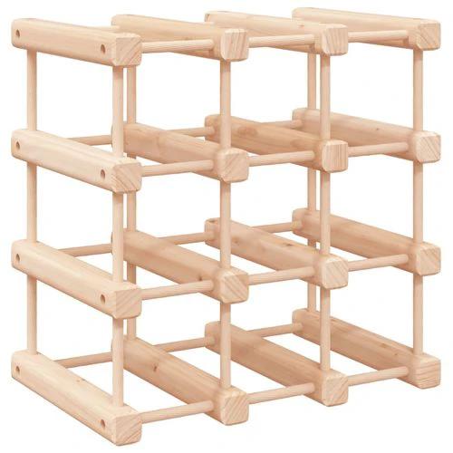 vidaXL Wine Rack for 12 Bottles 36x23x36 cm Solid Pine Wood for Elegant Wine Storage and Display by vidaXL