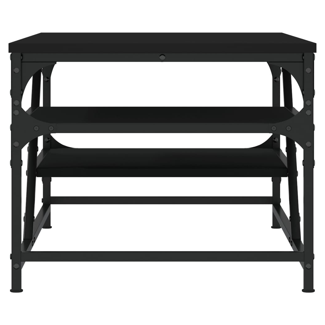vidaXL VidaXL Coffee Table 100x49x40 Cm Engineered Wood Moisture Resistant With Open Shelves Living Room - Coffee Table