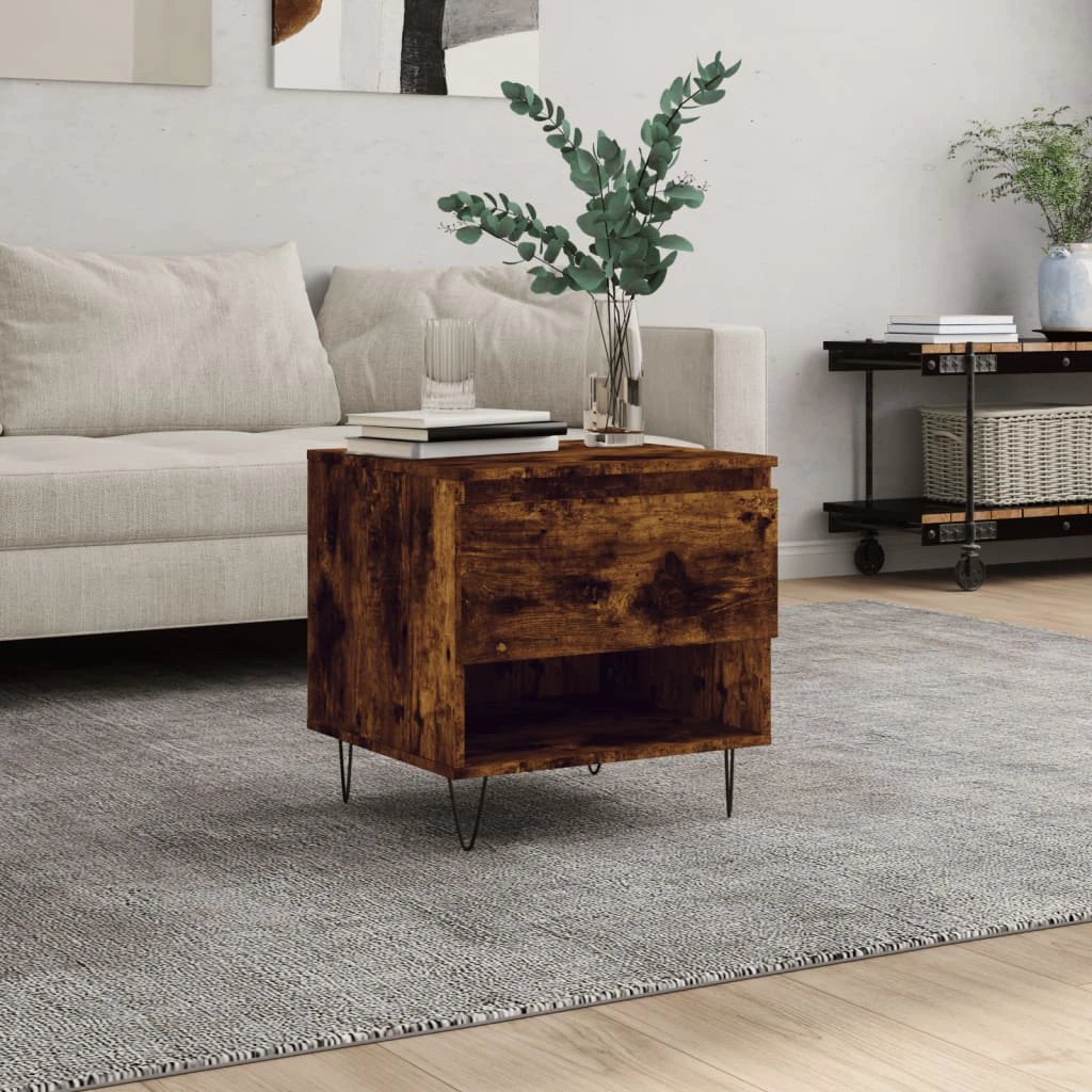 VidaXL Coffee Table 50x46x50 cm Engineered Wood Moisture Resistant Finish Living Room by vidaXL
