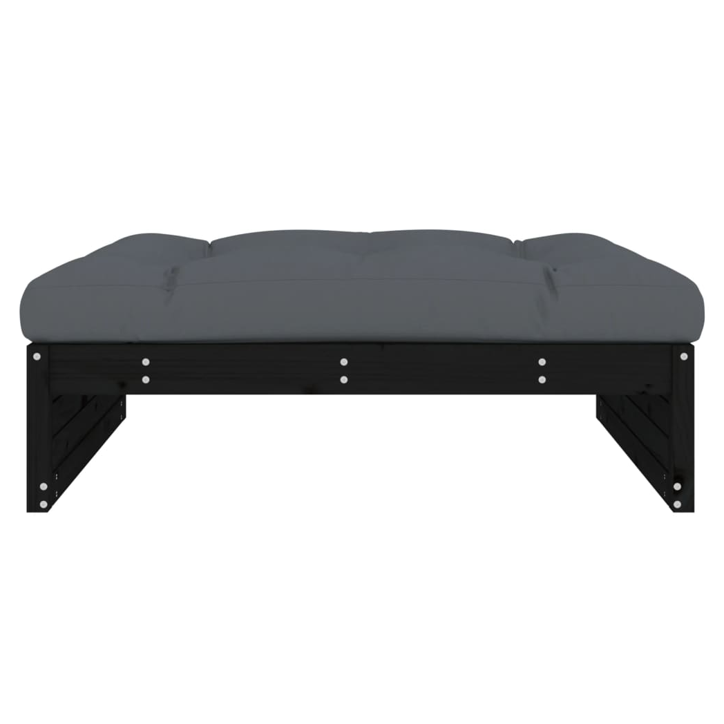 VidaXL Middle Sofa 120x80 cm Solid Pine Cushioned Outdoor by vidaXL