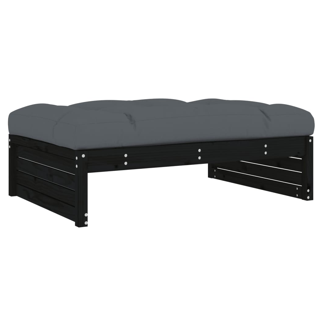 VidaXL Middle Sofa 120x80 cm Solid Pine Cushioned Outdoor by vidaXL
