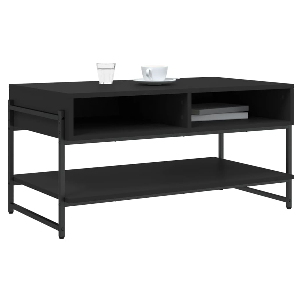 vidaXL vidaXL Coffee Table 90x50x45 cm Engineered Wood Metal Frame Living Room Decor Accent - Coffee Table