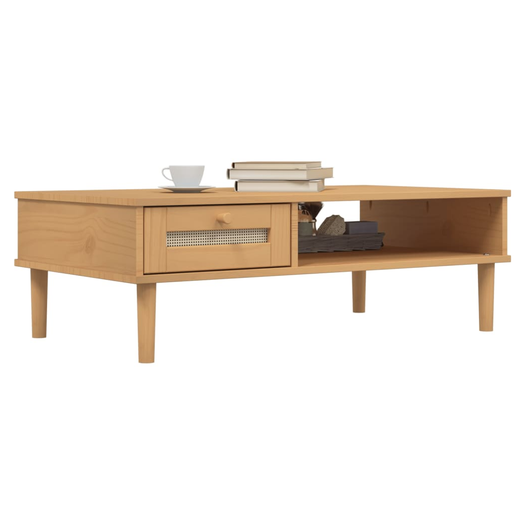 VidaXL Coffee Table 100x55x33 cm Rattan Look Living Room by vidaXL