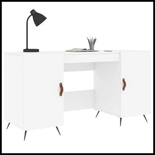 vidaXL vidaXL Desk 140x50x75 cm Engineered Wood with Ample Storage - Uncategorized Desk