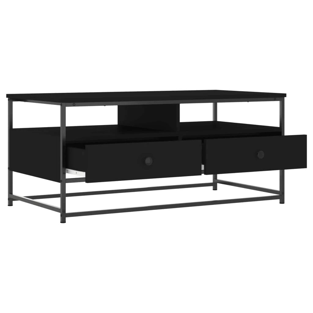 VidaXL Coffee Table 100x51x45 Cm Engineered Wood Black Home by vidaXL