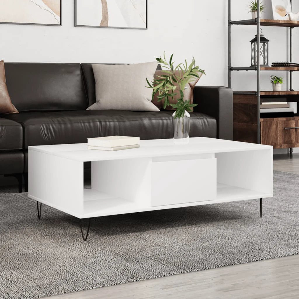vidaXL vidaXL Coffee Table 104x60x35 CM Engineered Wood Living Room - Coffee Table