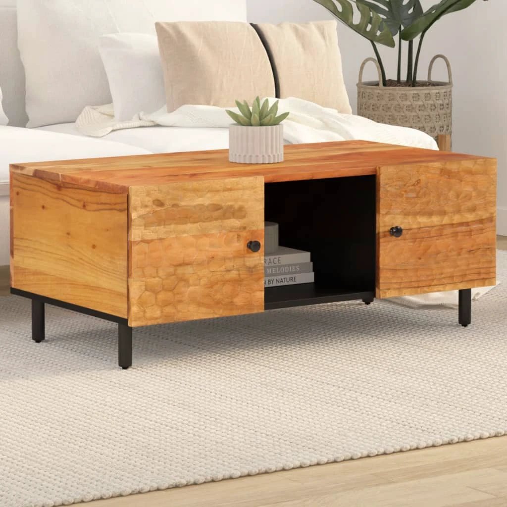VidaXL Coffee Table 100x54x40 cm Mango Wood For Living Room by vidaXL