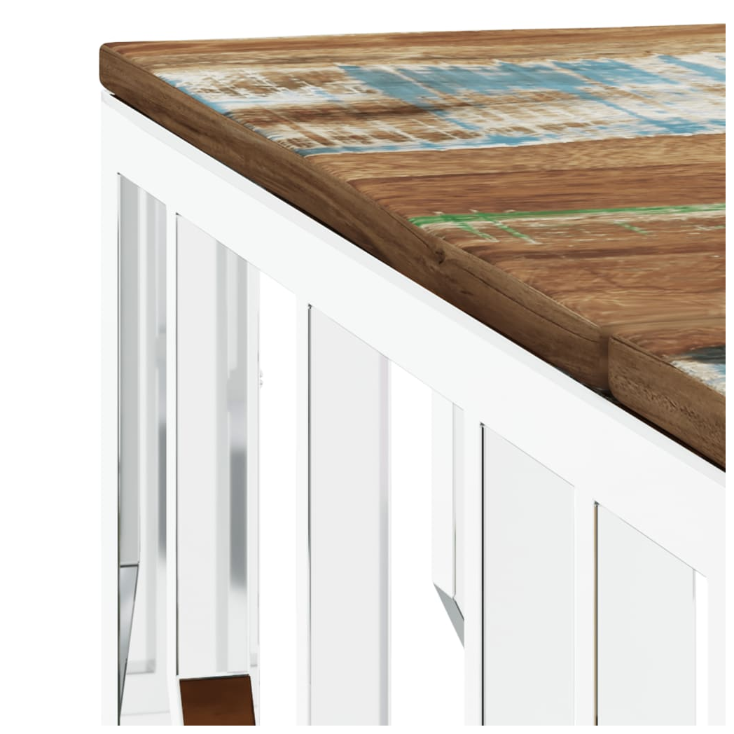 VidaXL Coffee Table 80x80x40 cm Glass and Steel LivingRoom by vidaXL
