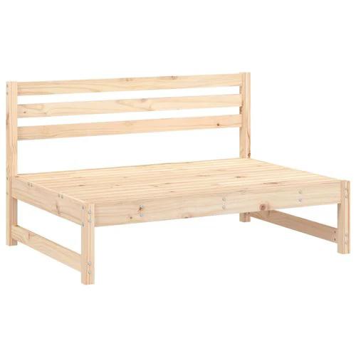 vidaXL vidaXL Garden Middle Sofa 120x80 cm Solid Wood Pine with Slatted Design for Outdoor Relaxation - Garden Sofa Sets