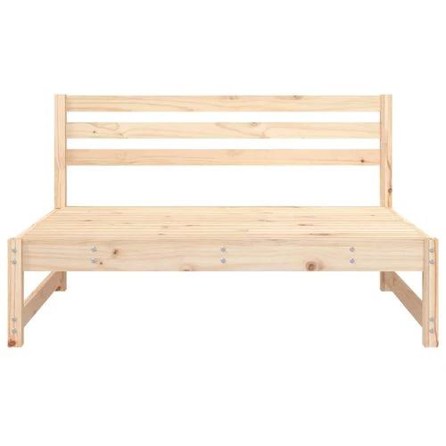 vidaXL vidaXL Garden Middle Sofa 120x80 cm Solid Wood Pine with Slatted Design for Outdoor Relaxation - Garden Sofa Sets