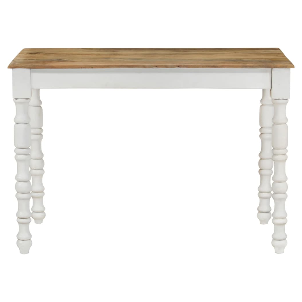 VidaXL Dining Table 110x60x76 Cm Solid Mango Wood Modern Retro Design For Dining Room by vidaXL