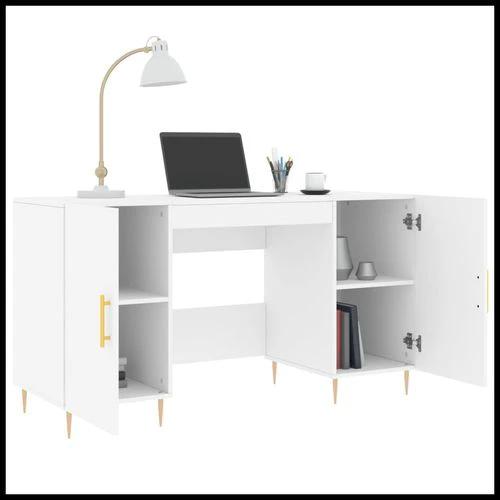 vidaXL Desk 140x50x75 cm Engineered Wood Desks by vidaXL