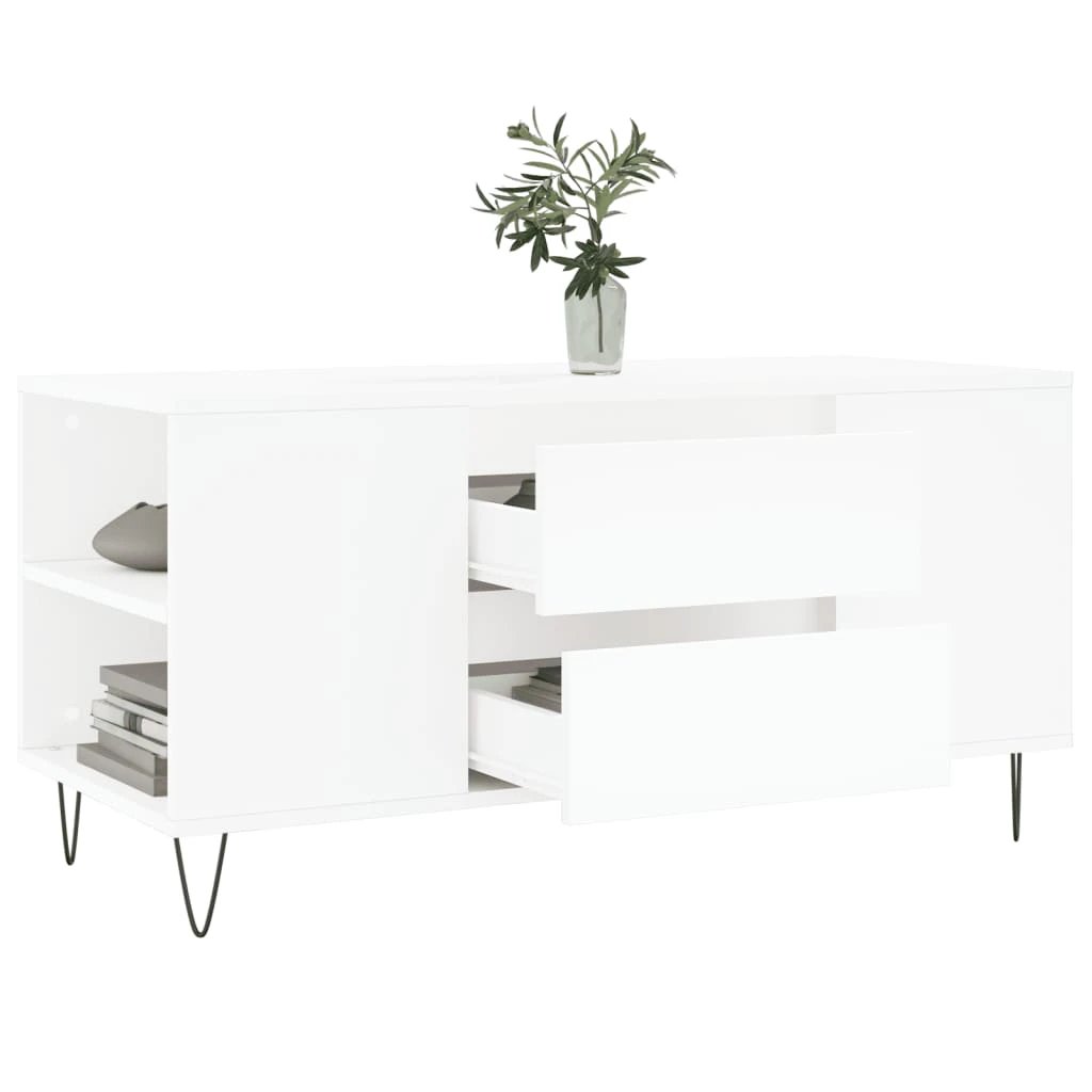 VidaXL Coffee Table 102x44.5x50 Engineered Wood Living Room by vidaXL