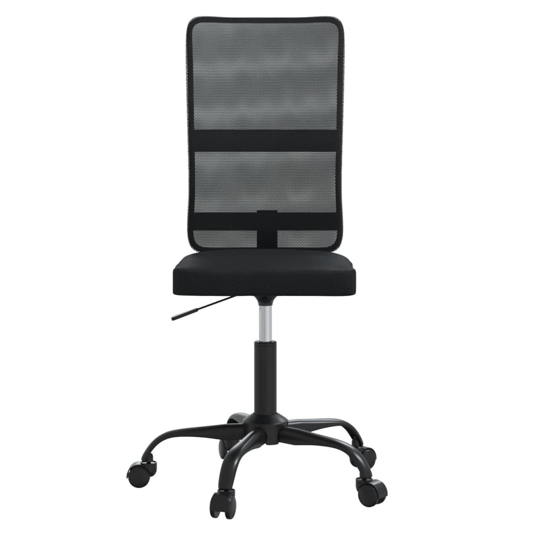 vidaXL VidaXL Office Chair Black Mesh With Adjustable Height Ergonomic Lumbar Support For Home Office - Office Chair