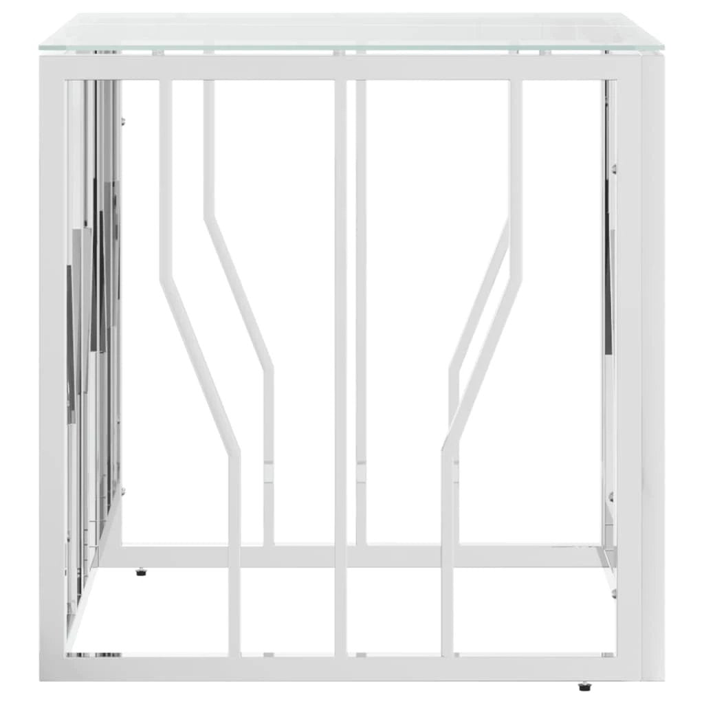 VidaXL Coffee Table 50x50x50 Glass Top for Living Room by vidaXL