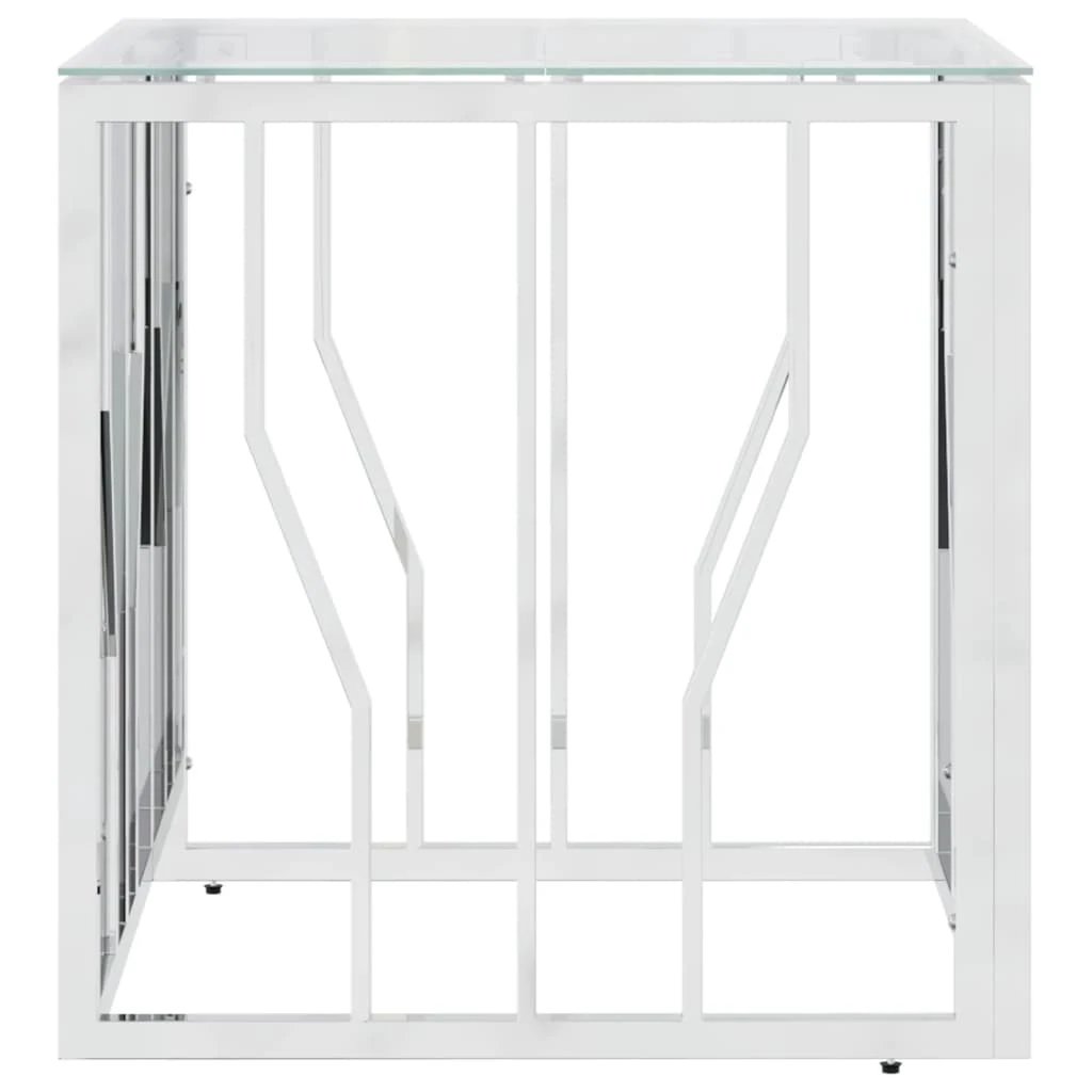 VidaXL Coffee Table 50x50x50 Glass Top for Living Room by vidaXL