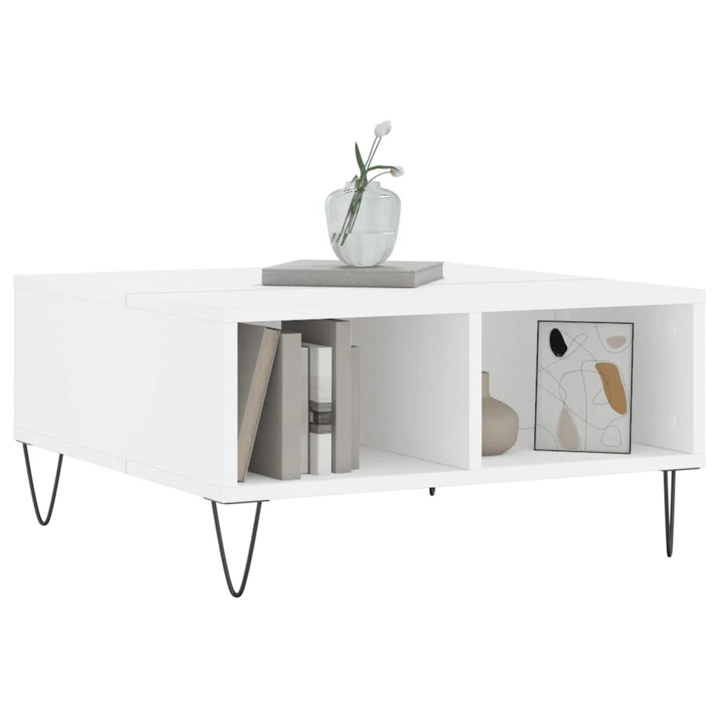 VidaXL Coffee Table 60x60x30 Engineered Wood Living Room by vidaXL