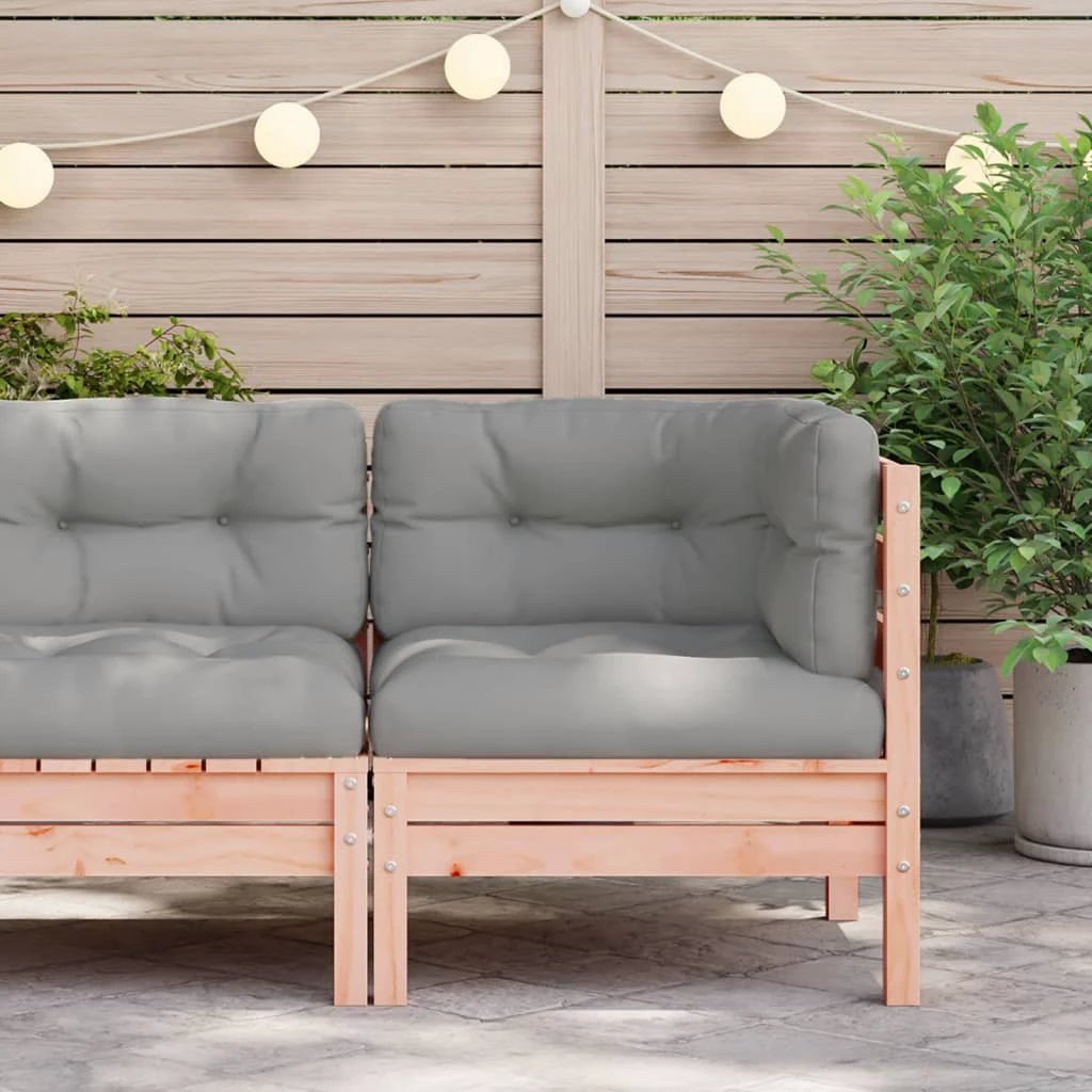 vidaXL vidaXL Garden Sofa Corner with Cushions Solid Wood Douglas - Garden Sofa Sets