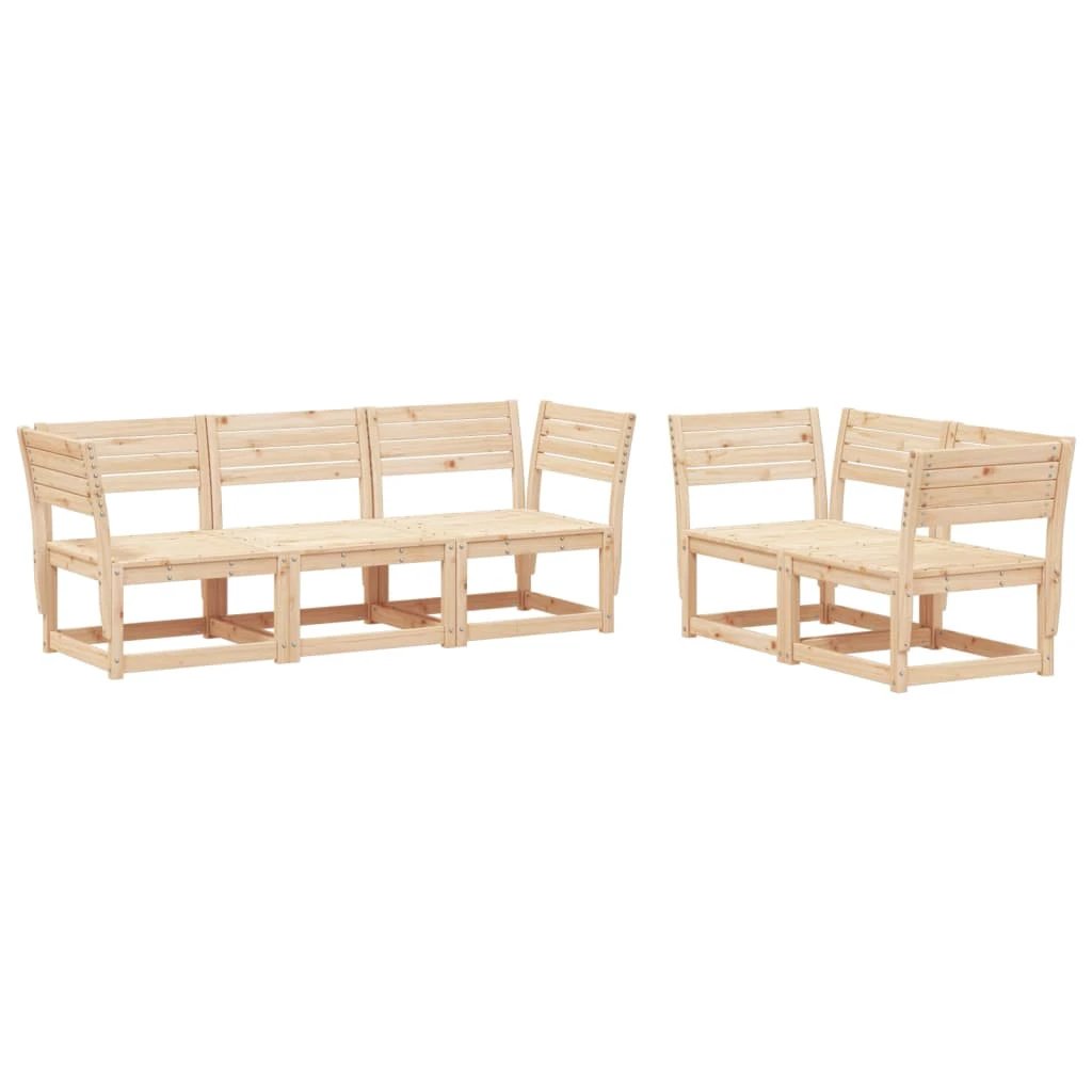 vidaXL 5 Piece Garden Sofa Set Solid Wood Pine by vidaXL