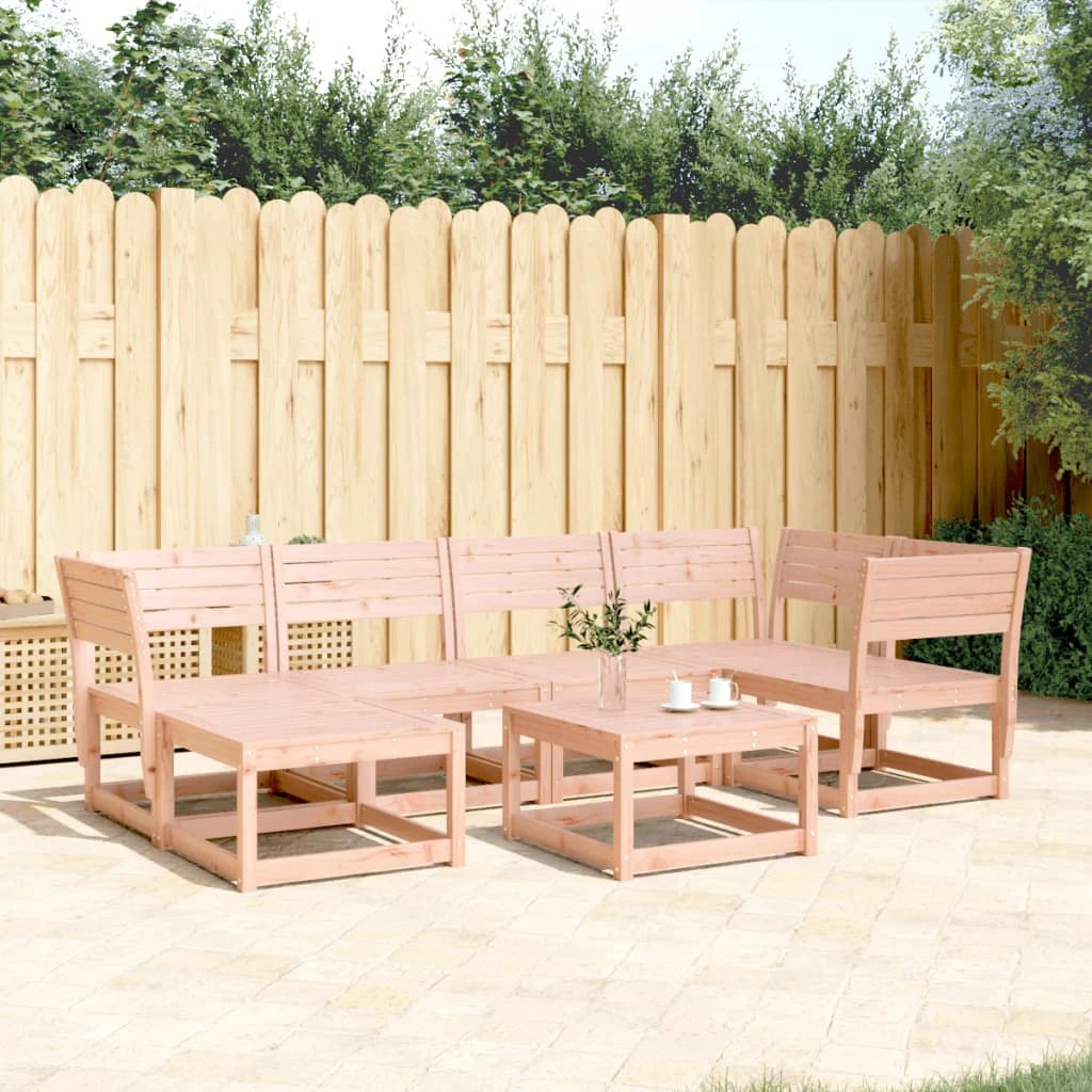 vidaXL 6 Piece Garden Sofa Set Solid Wood Pine by vidaXL