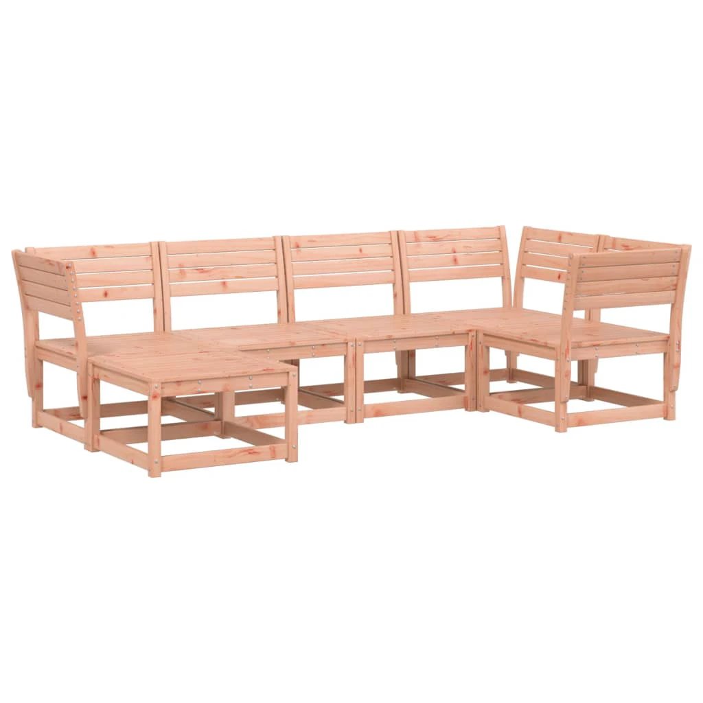 vidaXL 6 Piece Garden Sofa Set Solid Wood Pine by vidaXL