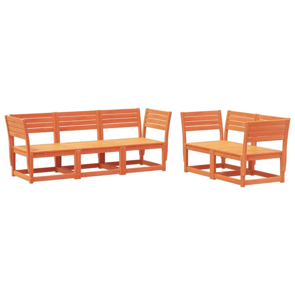 vidaXL 5 Piece Garden Sofa Set Solid Wood Pine by vidaXL