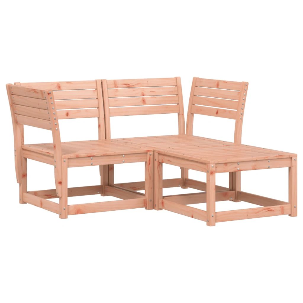 vidaXL 3 Piece Garden Sofa Set Solid Wood Pine by vidaXL