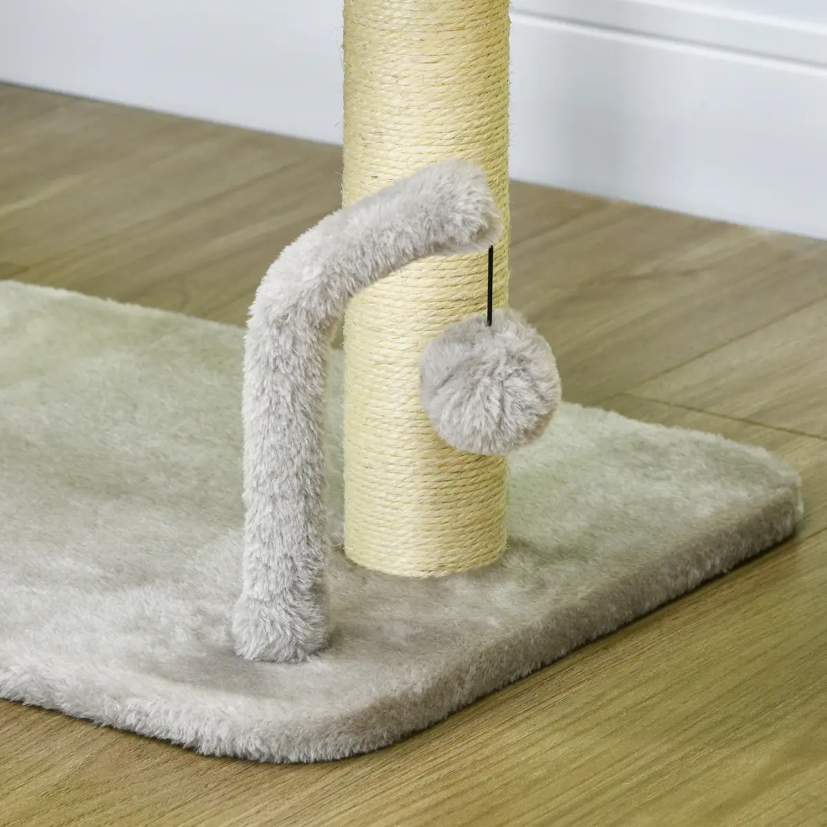 PawHut PawHut 42cm Indoor Cat Tree, Kitty Play Tower w/ Toy Balls Sisal Scratching Post - Cat Tree