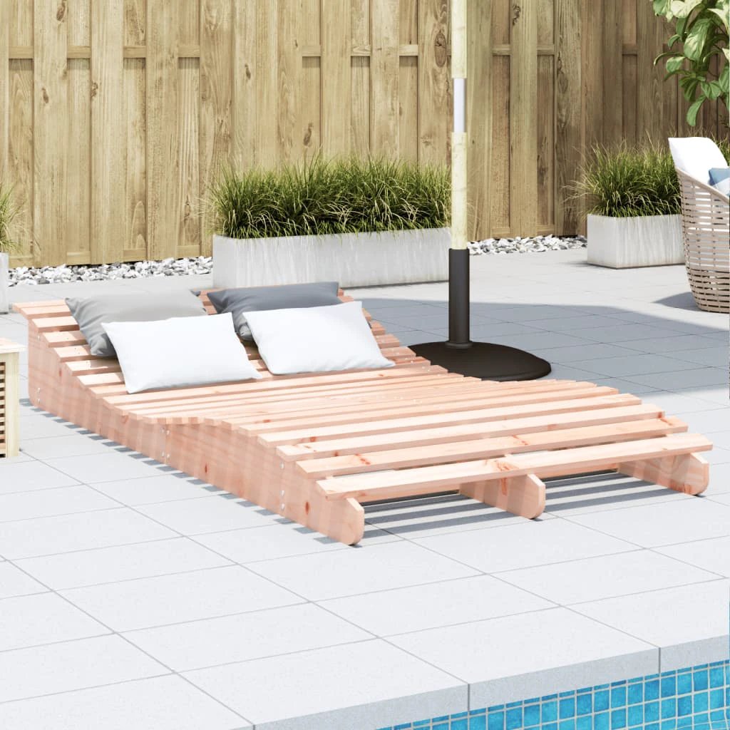vidaXL VidaXL Lounger 205x60x31.5cm Solid Pine Garden - Sun Lounger