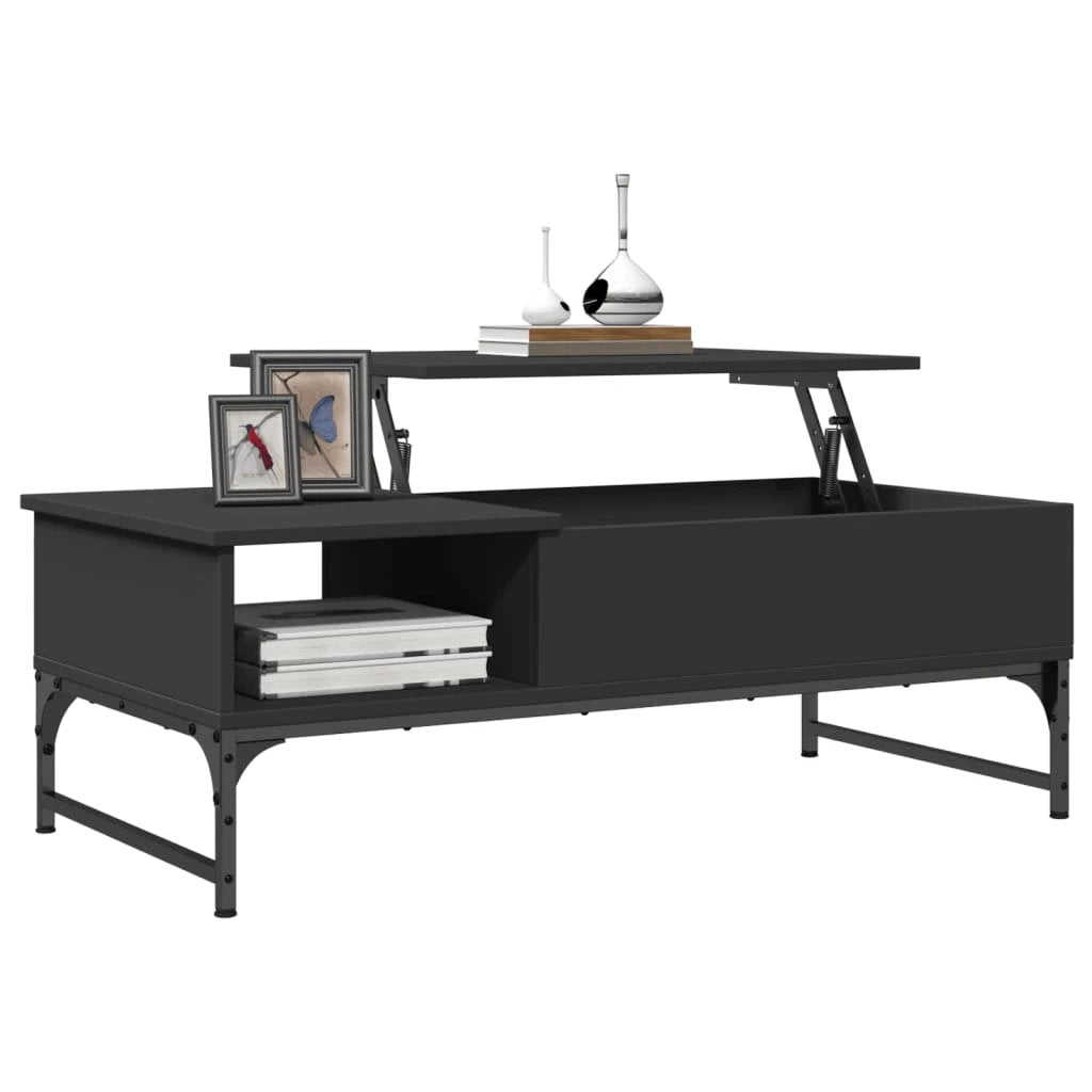 vidaXL VidaXL Coffee Table 100x50x35 cm Engineered Wood And Metal Frame With Storage For Modern Living Rooms - Coffee Table