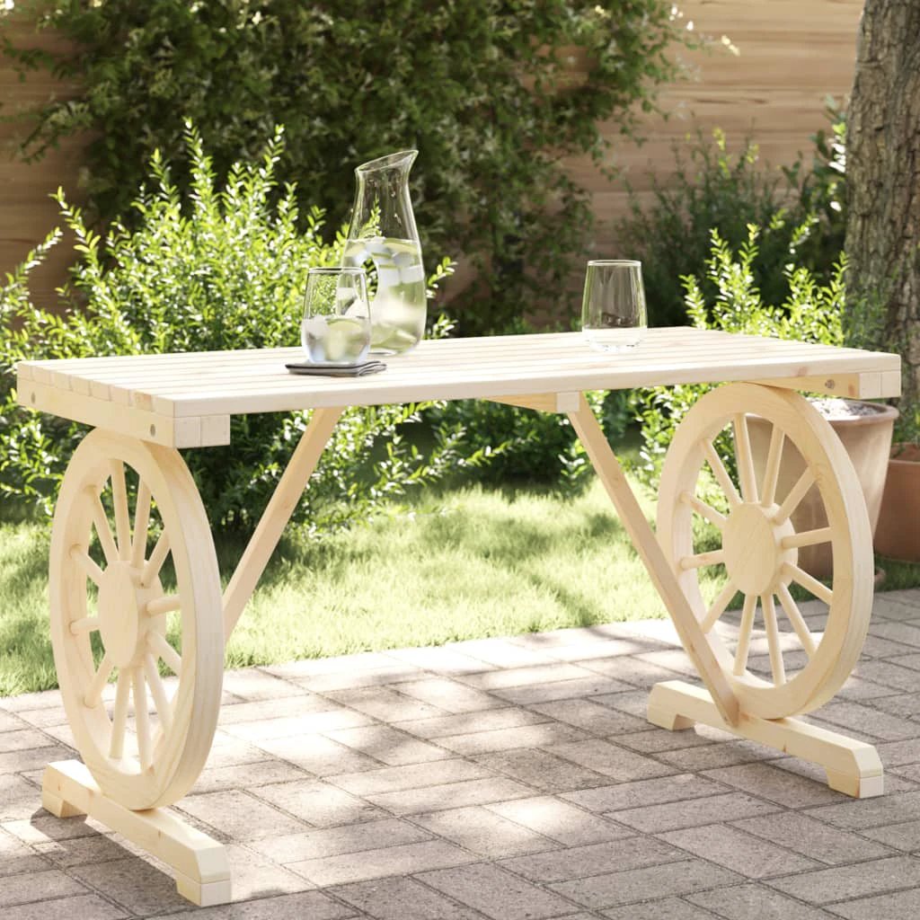 vidaXL Garden Table 115x55x65 cm Solid Wood Fir by vidaXL