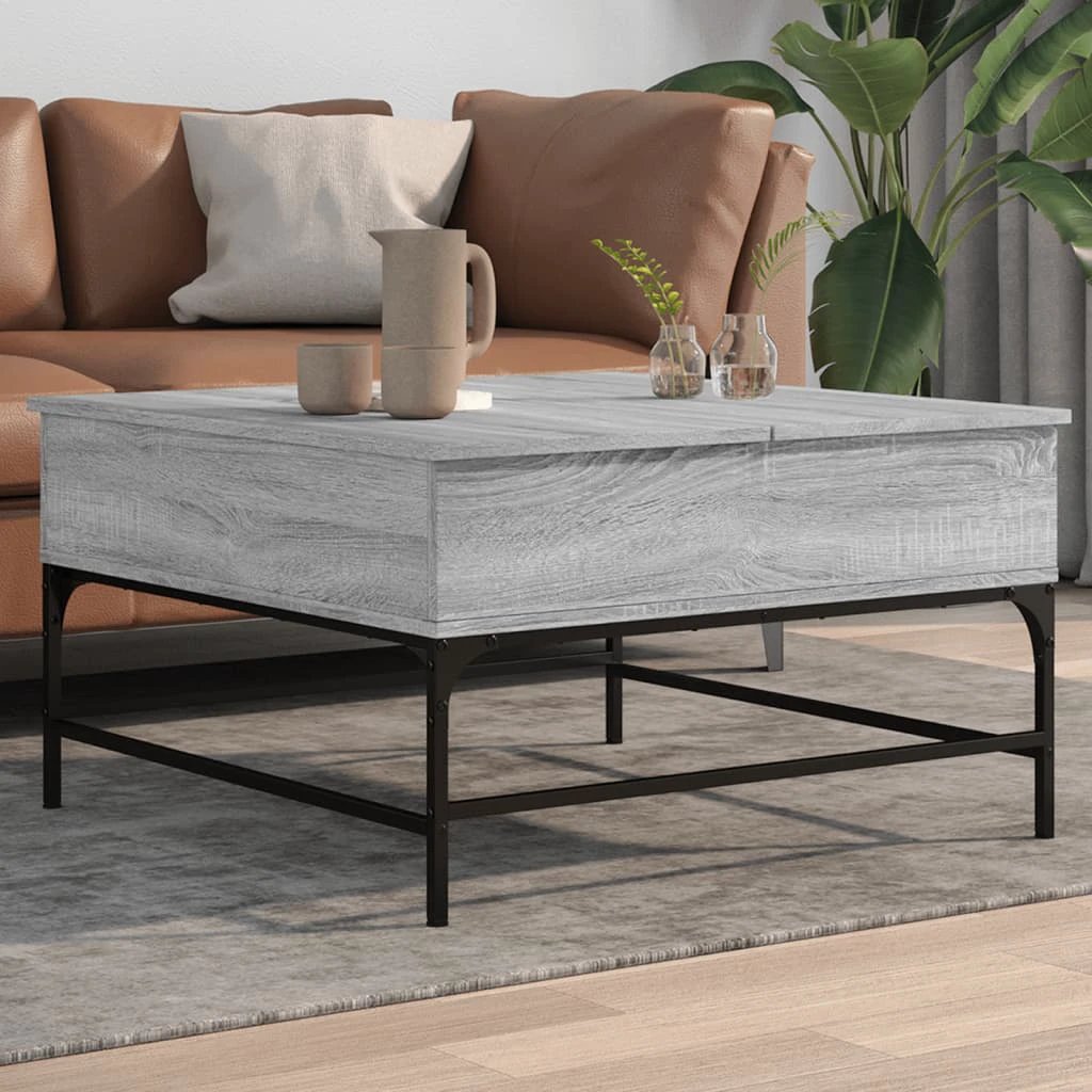 vidaXL VidaXL Coffee Table 100x50x45 cm Engineered Wood and Metal - Coffee Table
