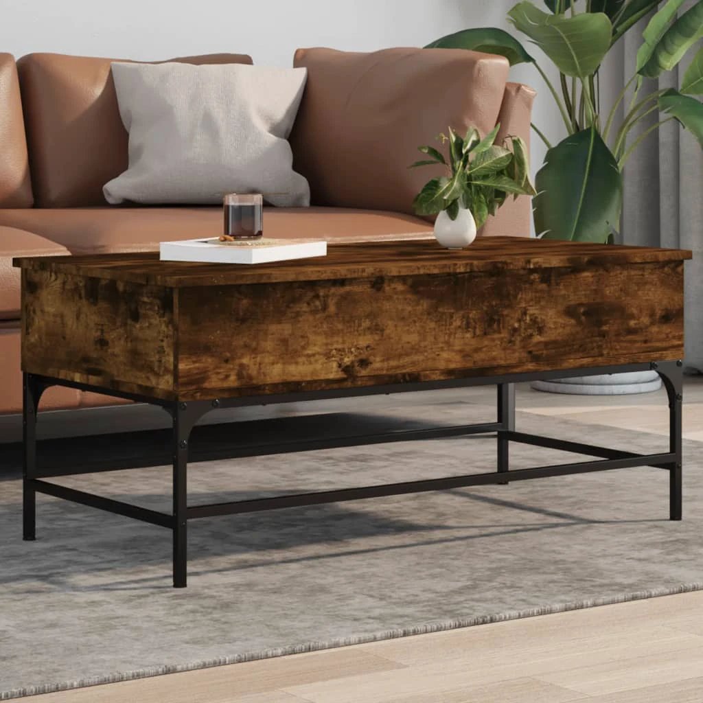 vidaXL VidaXL Coffee Table 100x50x45 cm Engineered Wood and Metal - Coffee Table