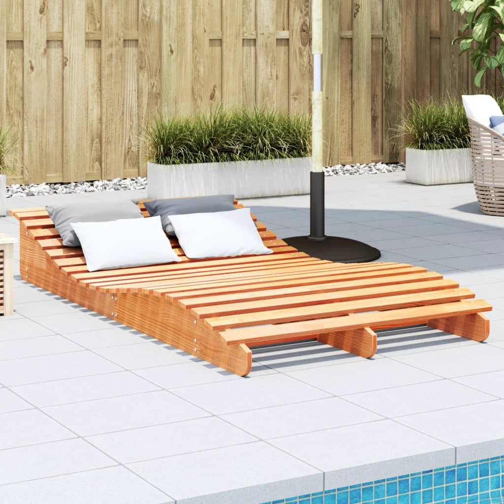 vidaXL VidaXL Lounger 205x60x31.5cm Solid Pine Garden - Sun Lounger